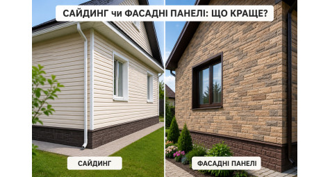 Сайдинг чи фасадні панелі: що краще вибрати для будинку