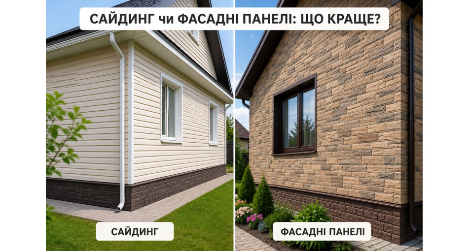 Сайдинг чи фасадні панелі: що краще вибрати для будинку